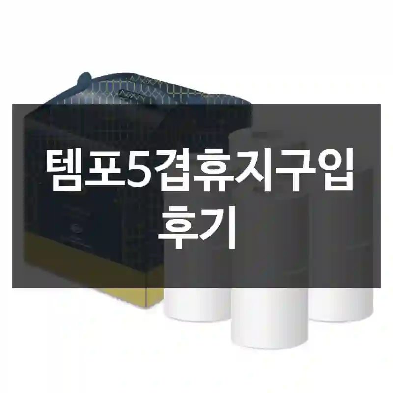 템포5겹휴지구입 후기