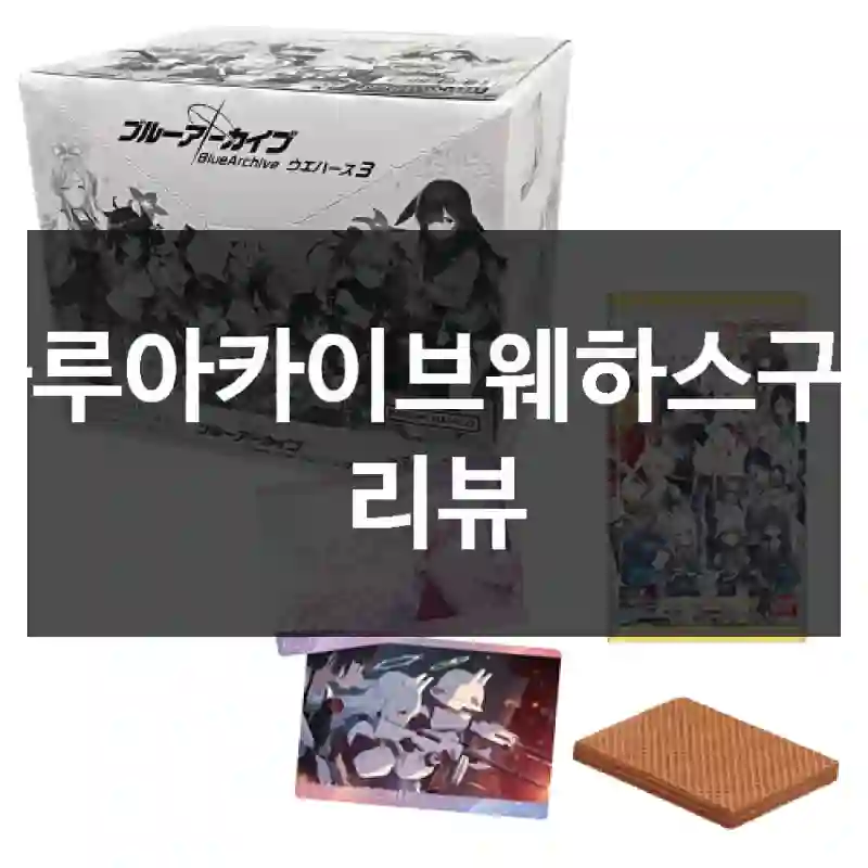 블루아카이브웨하스구입 리뷰