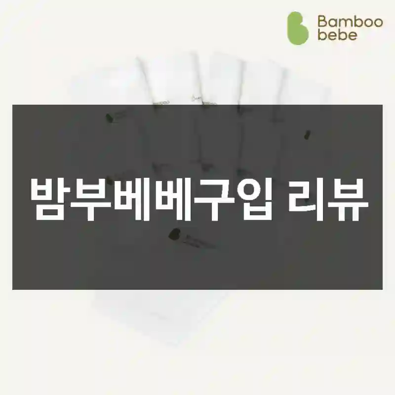 밤부베베구입 리뷰