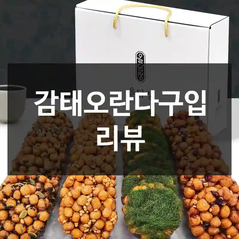 구입해도 될까? 감태오란다 비교 평가, 올담정