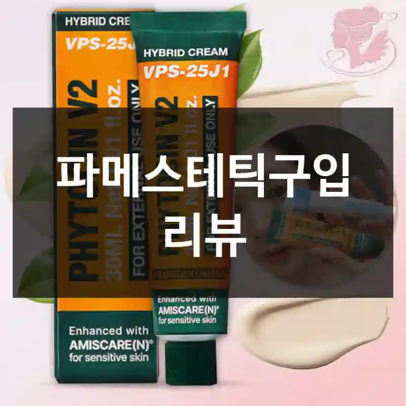 내돈내산 브이큐엠 파메스테틱, 리얼 체험기