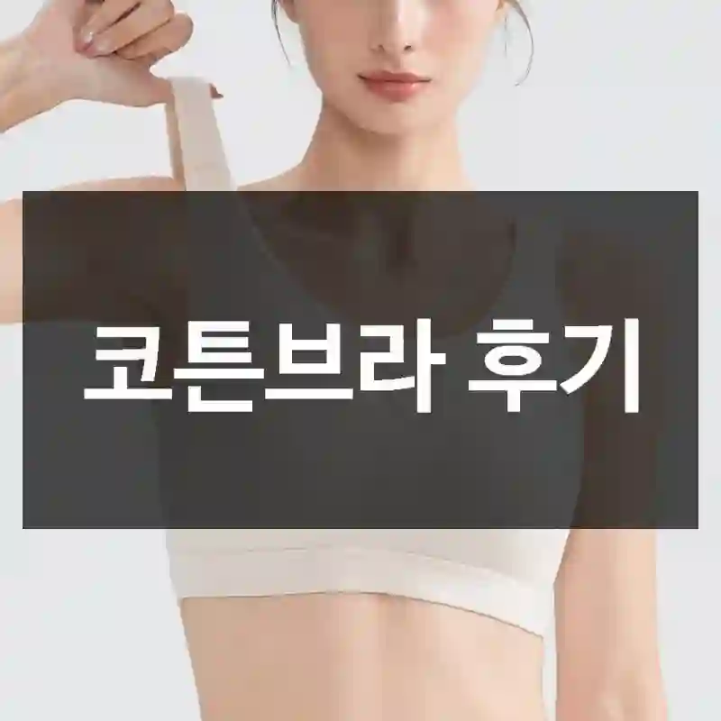 코튼브라 후기