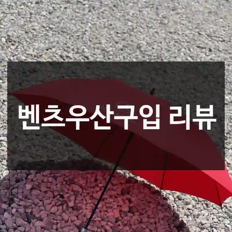 벤츠우산구입 리뷰