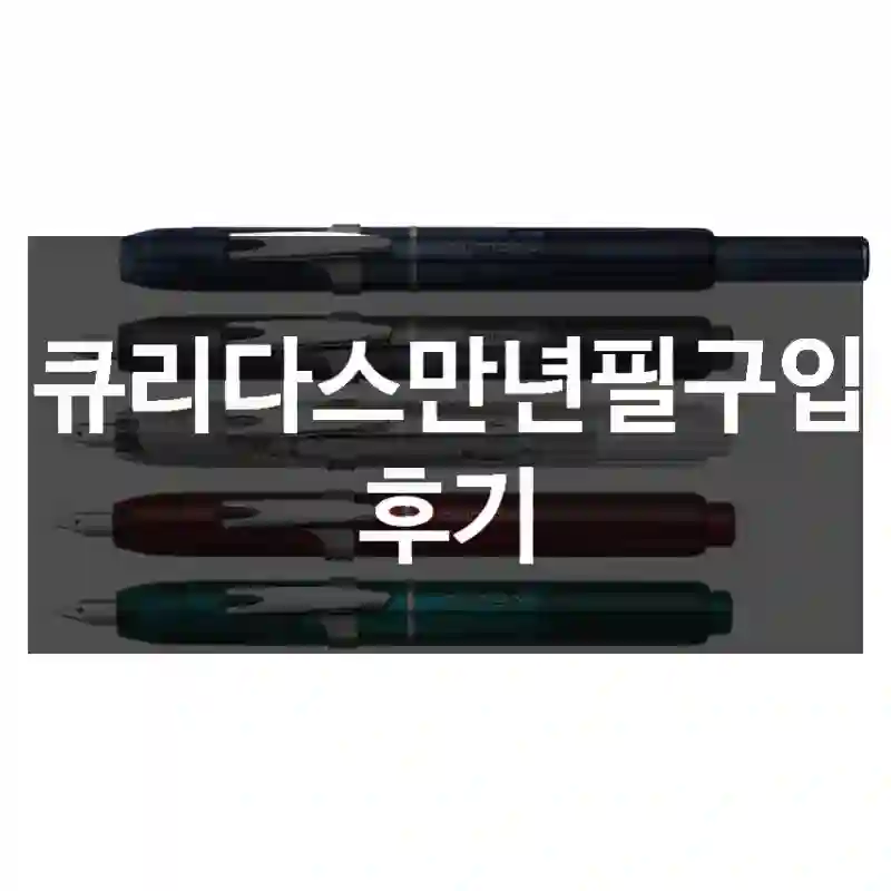 큐리다스만년필구입 후기