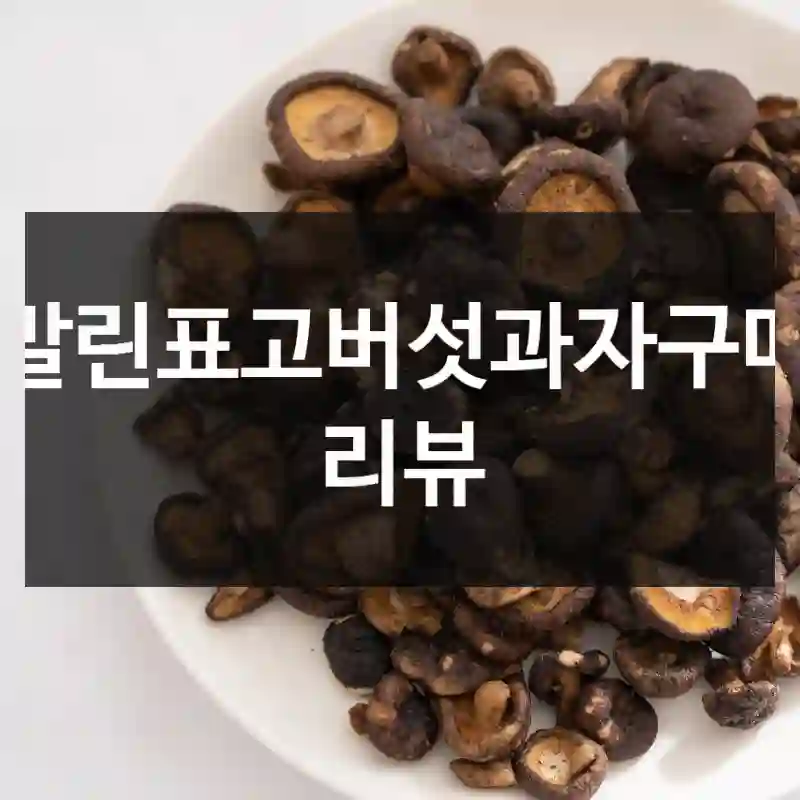 말린표고버섯과자구매 리뷰