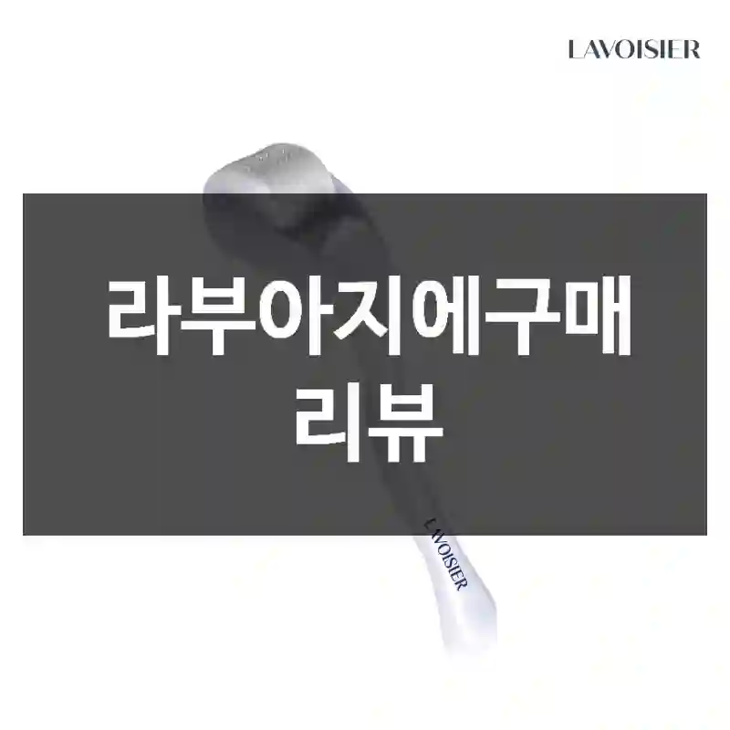 라부아지에구매 리뷰