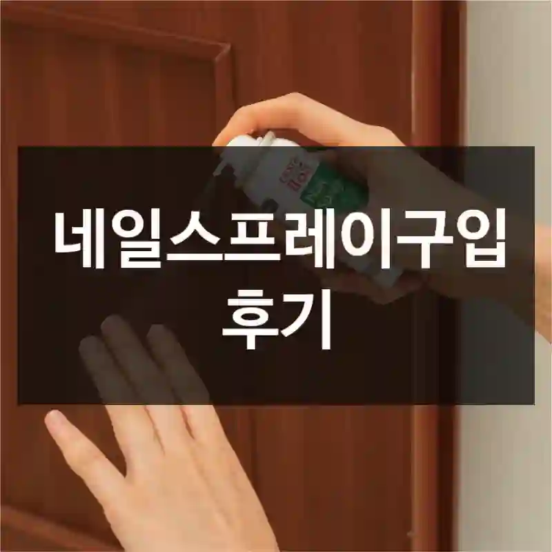 네일스프레이구입 후기