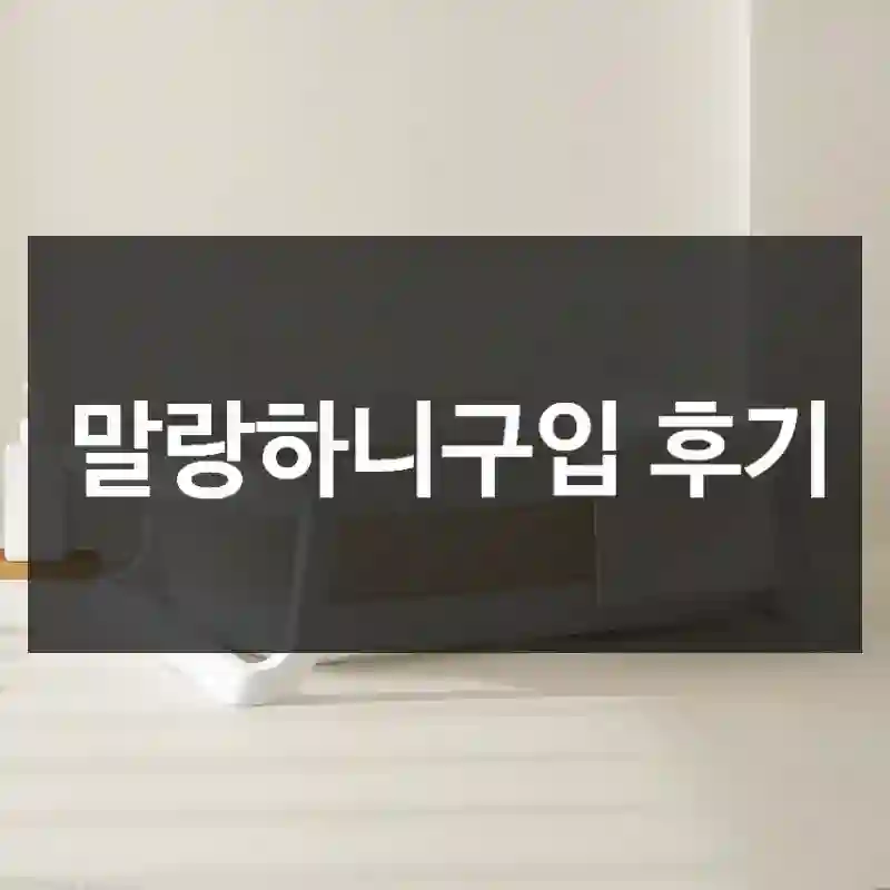 말랑하니구입 후기