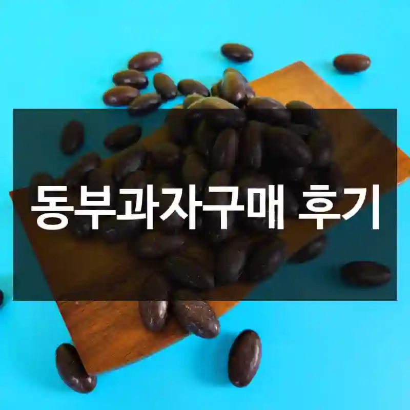 동부과자구매 후기
