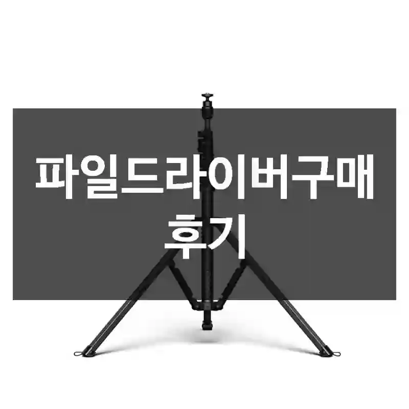 파일드라이버구매 후기