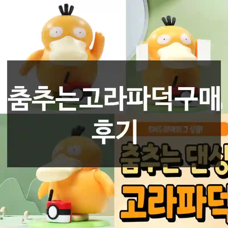 춤추는고라파덕구매 후기