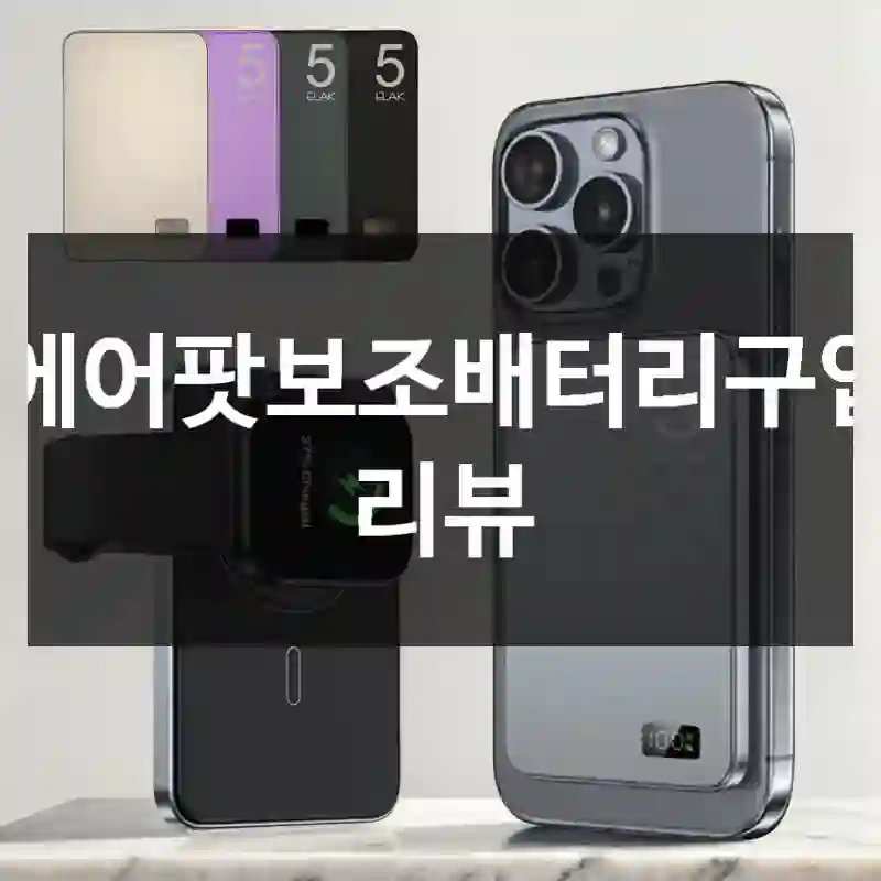 에어팟보조배터리구입 리뷰