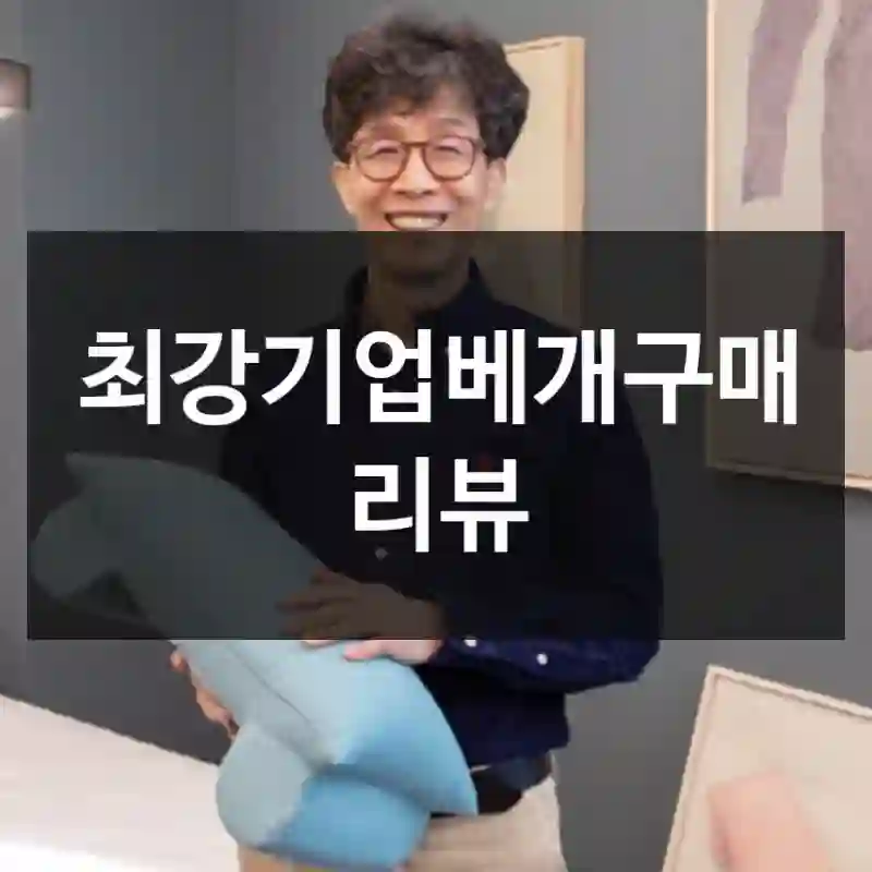 3일 써본 결과, 최강기업베개 왜 추천하는지