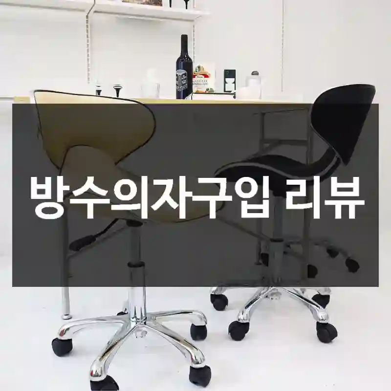 택배 받자마자 후기 쓰는 방수의자 체험기