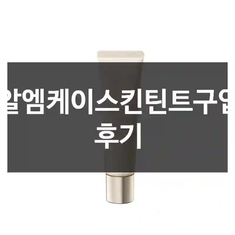RMK 알엠케이스킨틴트 선택의 이유와 결과