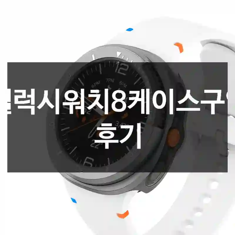 갤럭시워치8케이스구입 후기
