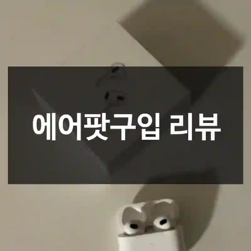에어팟구입 리뷰
