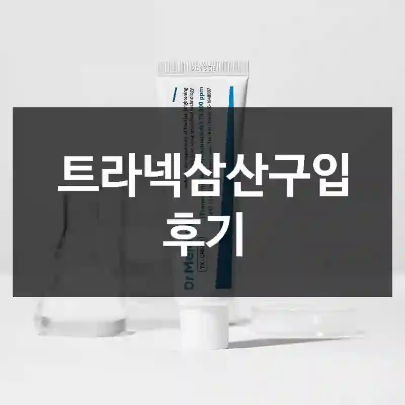 트라넥삼산구입 후기