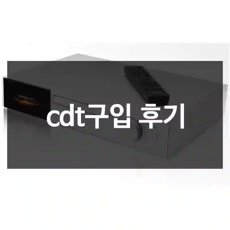 cdt구입 후기